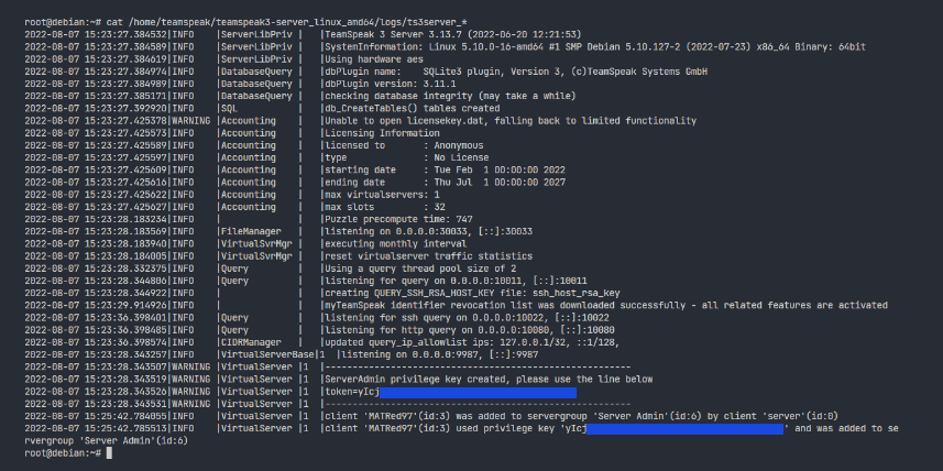 Teamspeak 3 Token